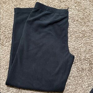 Columbia men fleece pants size large black 34” inseam pockets warm
